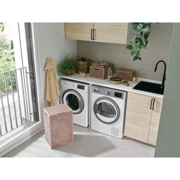 Prljavo roza kutija za pohranu s poklopcem od reciklirane plastike 30x38x21 cm Kaya – Curver-image-3