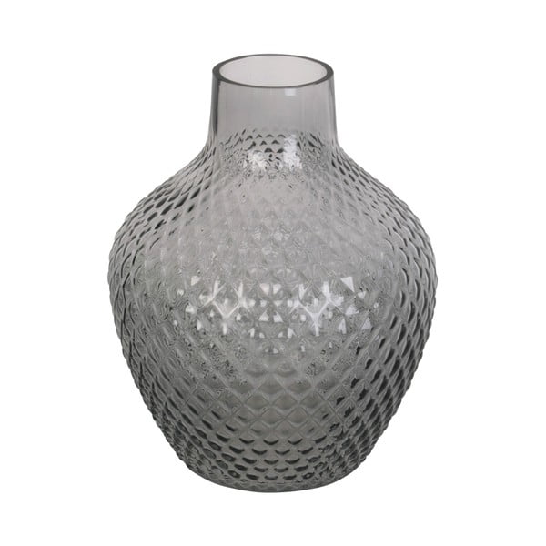 Siva staklena vaza (visina 20 cm) Delight – PT LIVING