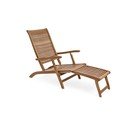 Vrtna ležaljka od masivnog drveta u prirodnoj boji Noemi – Bizzotto