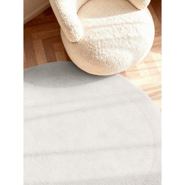Krem ručno rađen okrugao tepih od mješavine vune ø 150 cm Kivi – Villeroy&Boch-image-1
