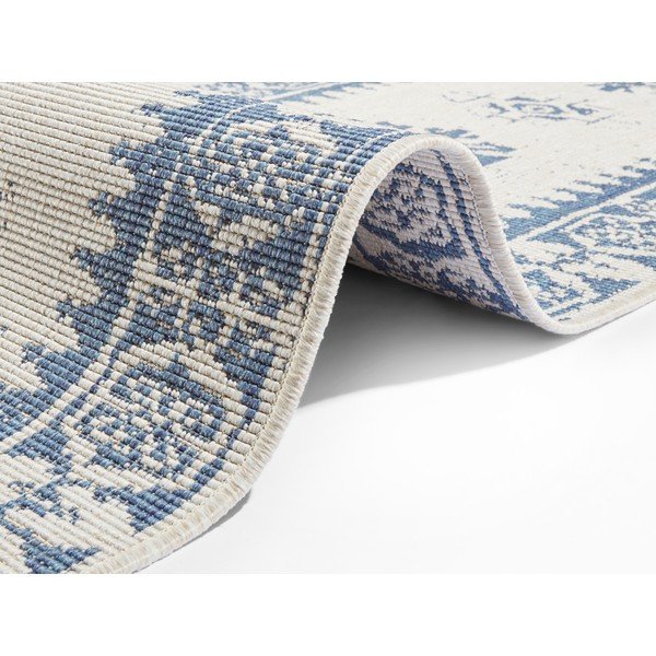 Plavo-krem vanjski tepih NORTHRUGS Duque, 80 x 250 cm-image-1