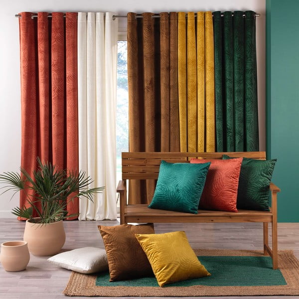 Antracitno siva zavjesa od samta 140x240 cm Analia – douceur d'intérieur-image-4