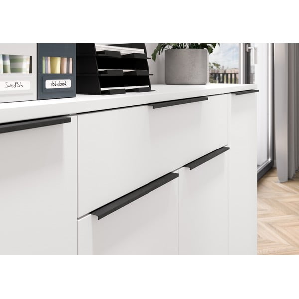 Bijela niska komoda 161x101 cm Mailand – Germania-image-1