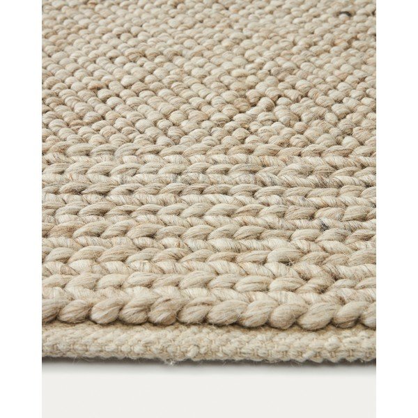 Krem vunen tepih 160x230 cm Minji – Kave Home-image-1