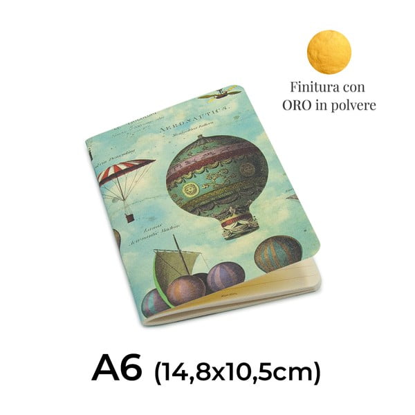 A6 bilježnice u setu 192 stranica 4 kom Baloons – Kartos-image-2