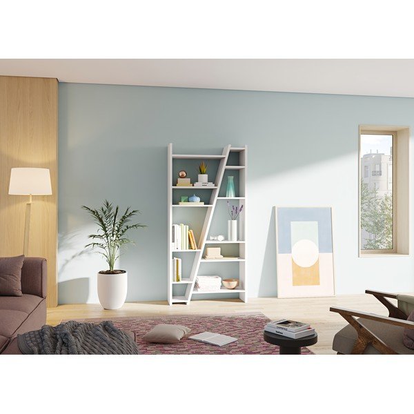 Bijeli stalak za knjige TemaHome Delta-image-1