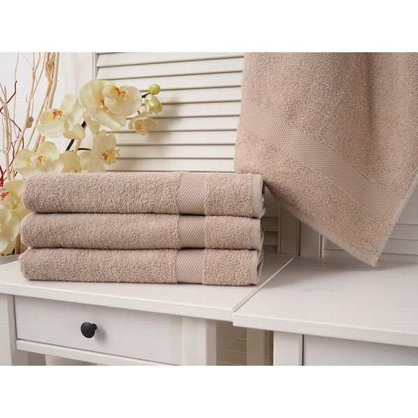 Svjetlo smeđi ručnik od frotira 70x140 cm Adria – B.E.S.-image-2