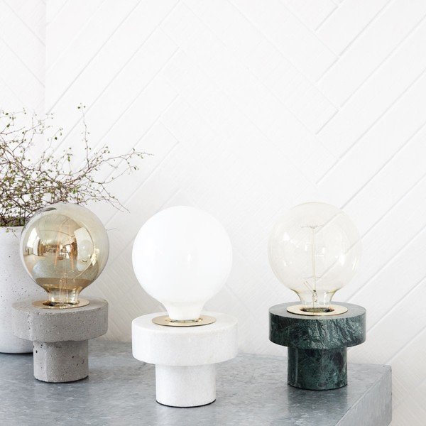 Stolna lampa House Doctor White Marble-image-2