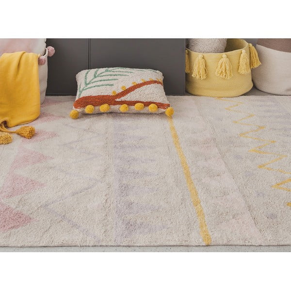 Ružičasti/krem periv/ručno rađen pamučan dječji tepih 140x200 cm Azteca Vintage Nude – Lorena Canals-image-4