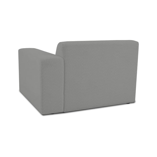 Siva modularna sjedeća garnitura od bouclé tkanine (s desnim kutom) Roxy – Scandic-image-2