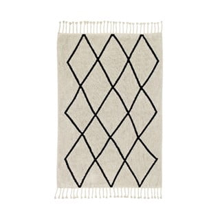 Krem periv/ručno rađen pamučan tepih 140x200 cm Bereber Beige – Lorena Canals