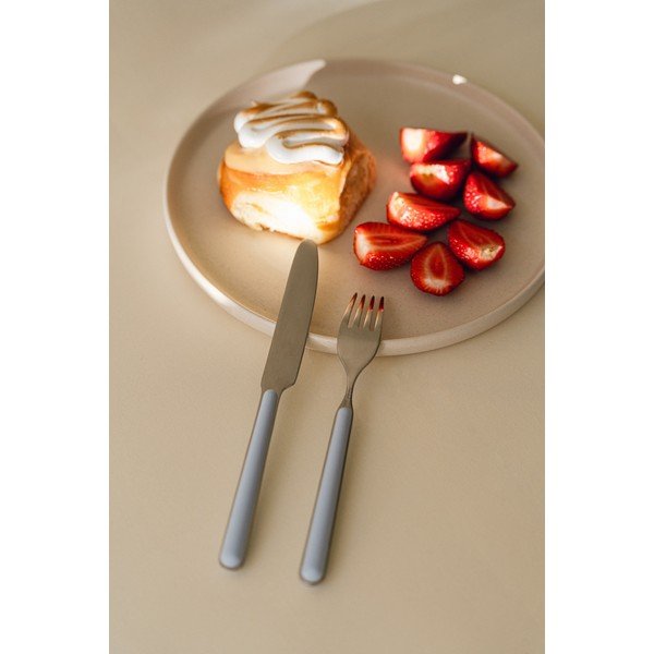 Svijetlo plavi/u srebrnoj boji pribor 4 kom od nehrđajućeg čelika za 1 osobu Noli – noo.ma-image-2