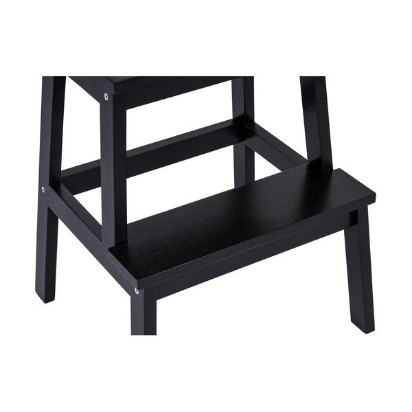 Crni stolac od kaučukovca Corg - Bonami Selection-image-3