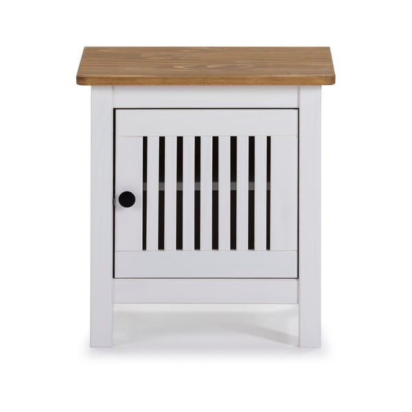 Bijeli drveni noćni ormarić Marckeric Bruna-image-2