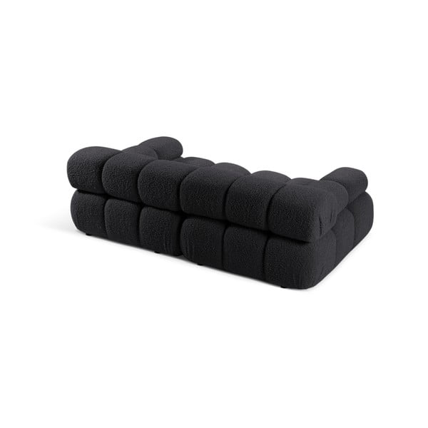Antracitno siva sofa od bouclé tkanine 188 cm Bellis – Micadoni Home-image-3