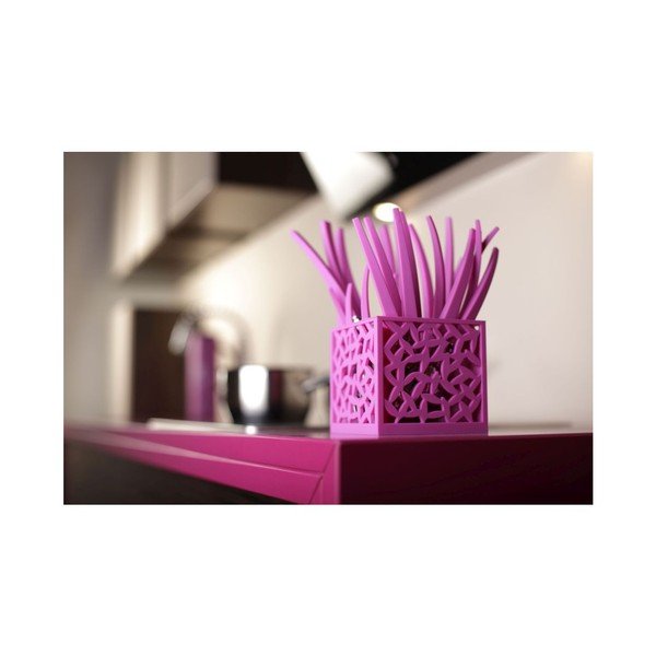 Set od 24 ljubičasta pribora za jelo s Vialli Design Mia stalkom-image-2