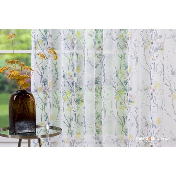 Bijela/siva prozirna zavjesa 300x260 cm Olivia – Mendola Fabrics-image-4