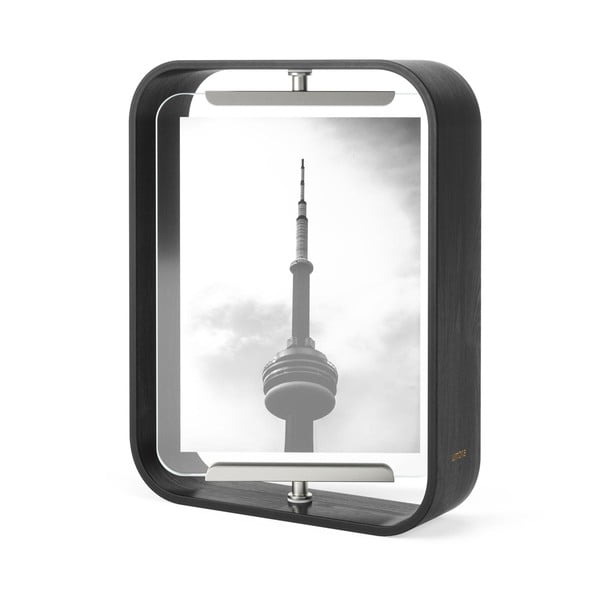 Crni drveni stojeći okvir 19x24 cm Bellwood – Umbra