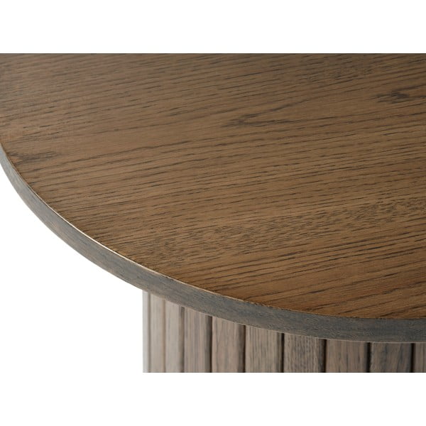 Okrugli stolić u dekoru hrasta ø 50 cm Nola - Unique Furniture-image-3
