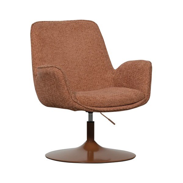 Narančasta fotelja s podesivom visinom sjedala Marten – WOOOD