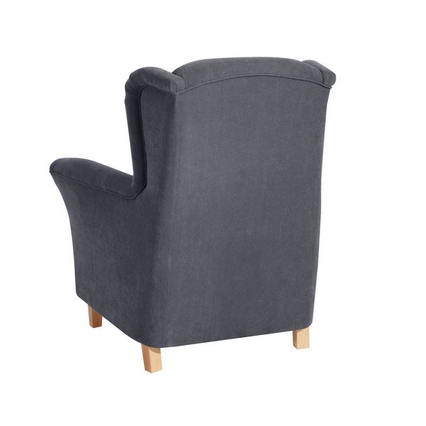 Antracit fotelja Max Winzer Agnetha Velvet-image-1