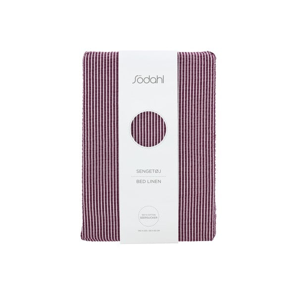 Ljubičasta pamučna posteljina za krevet za jednu osobu 140x200 cm Cheerful – Södahl-image-4