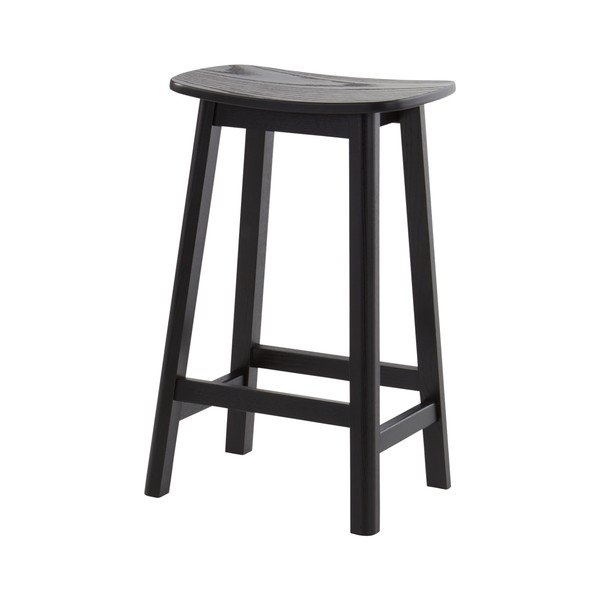Crna barska stolica od čvrste jeseni (visine sjedala 65 cm) Selene – Jotex-image-2