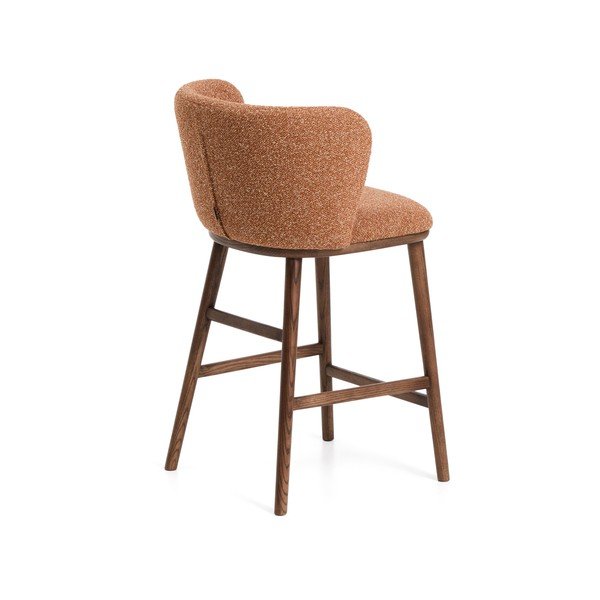 Podstavljena barska stolica boja terakote (visine sjedala 65 cm) Ciselia – Kave Home-image-3