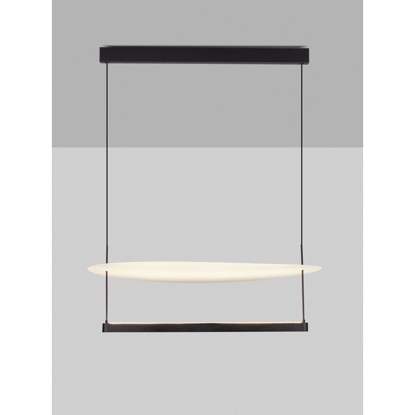 Bijela/mat crna LED viseća svjetiljka aluminijska s mogućnosti zatamnjivanja ø 80 cm Diona – Nova Luce-image-4