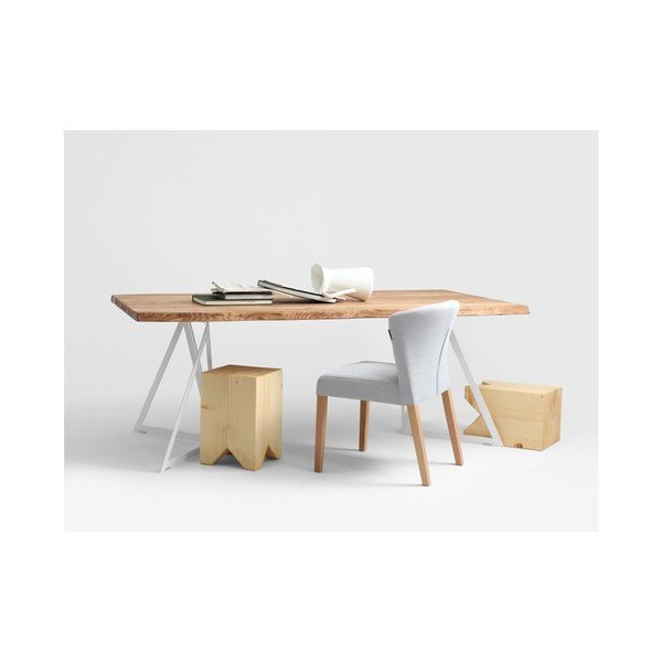 Blagovaonski stol s hrastovom pločom Custom Form Sherwood, 180 x 90 cm-image-3