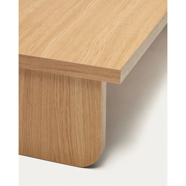 Stolić za kavu u dekoru hrasta u prirodnoj boji 75x140 cm Oaq – Kave Home-image-4