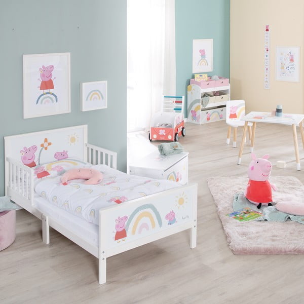 Bijeli dječji krevet 70x140 cm Peppa Pig – Roba-image-3