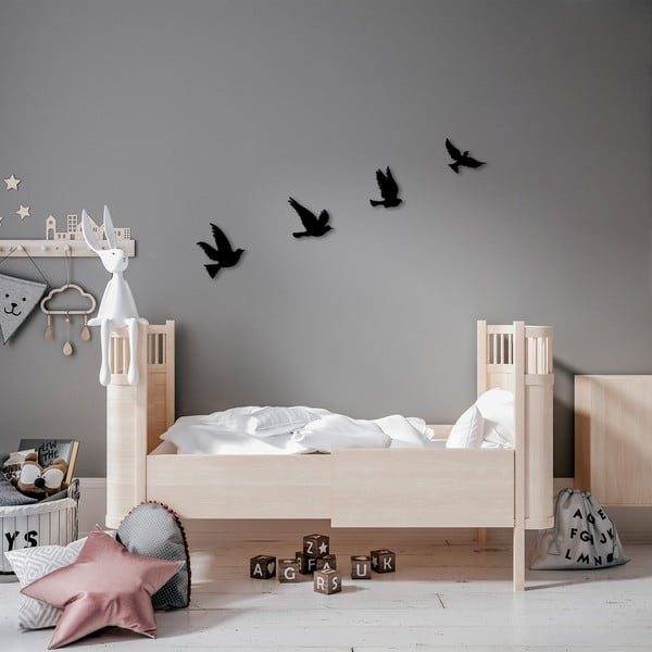 Metalni zidni ukrasi u setu 4 kom 18x20 cm Birds – Wallity-image-1