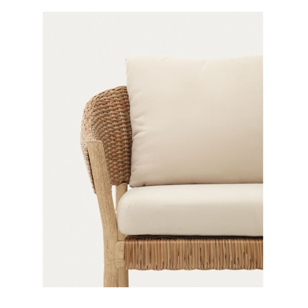 Krem/u prirodnoj boji vrtna garnitura od masivnog eukaliptusa za 4 osobe Pola – Kave Home-image-4