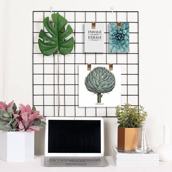 Crna metalna ploča Reminder, 60 x 60 cm-image-1