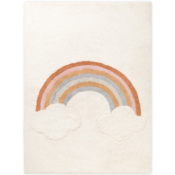 Krem periv/ručno rađen pamučan dječji tepih 140x200 cm Snuggle Petite – Hanse Home