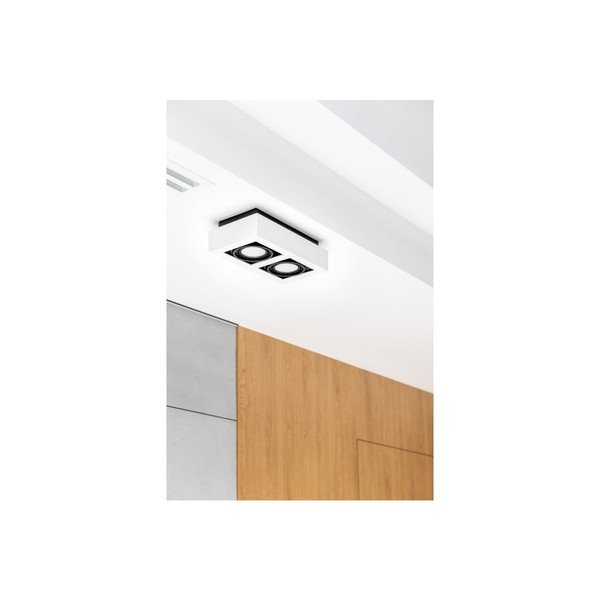 Bijela stropna svjetiljka s metalnim sjenilom 34x18,5 cm Loid – GTV-image-2