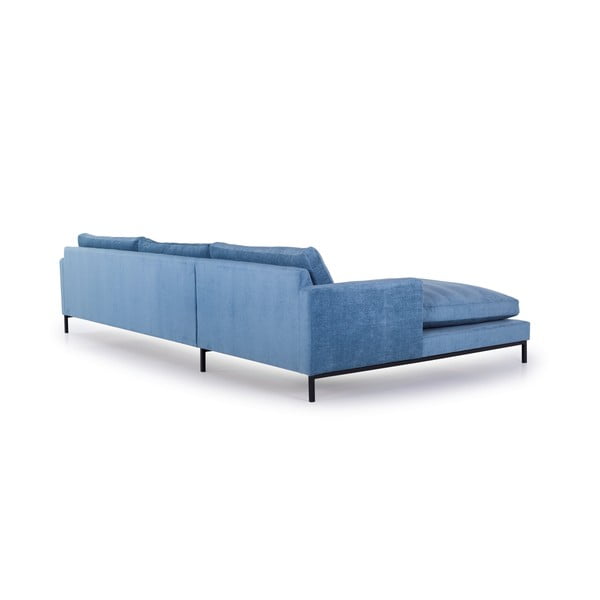 Blijedoplava sofa Scandic Leken, desni kut-image-2