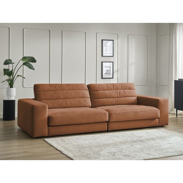 Narančasta baršunasti sofa 276 cm Sierra – Bobochic Paris-image-1