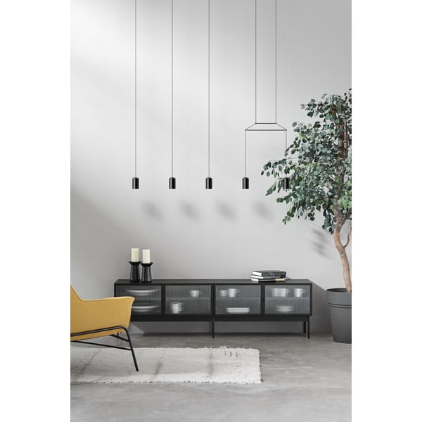 Crna TV komoda Teulat Blur-image-1