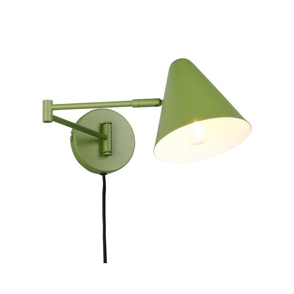 Zelena zidna lampa sa savitljivom konstrukcijom s utikačem ø 15 cm Cosima – Trio-image-3