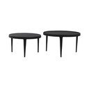 Crni okrugli stolići za kavu u setu 2 kom ø 75 cm Tobias – Light & Living