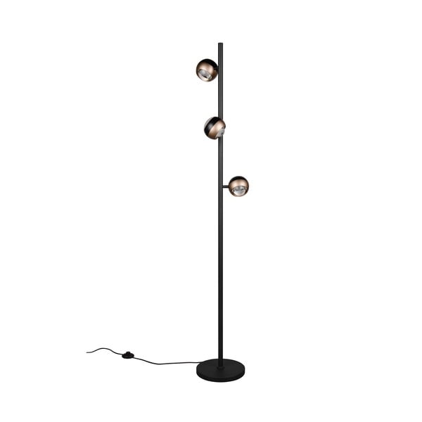 Crna/u brončanoj boji LED stojeća svjetiljka (visina 150 cm) Orbit – Trio Select-image-4