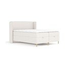Krem boxspring krevet s prostorom za pohranu 160x200 cm Monpelli – Maison de Rêve