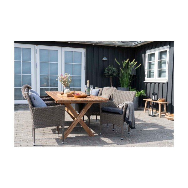 Crna pamučna deka House Nordic Cort, 170 x 130 cm-image-2