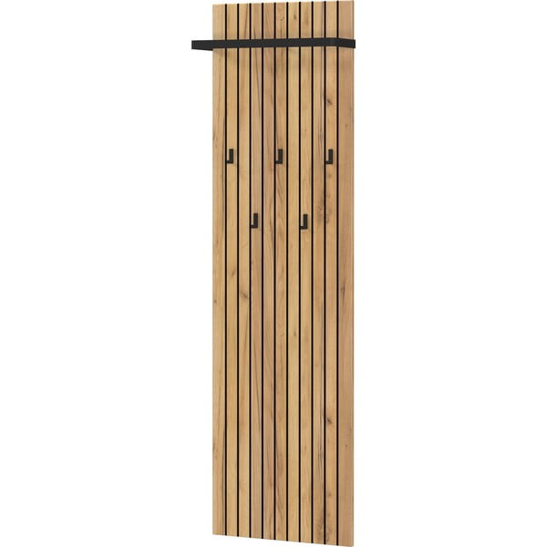 Zidna vješalica u dekoru hrasta u prirodnoj boji 46 cm Libbiano – Germania-image-2