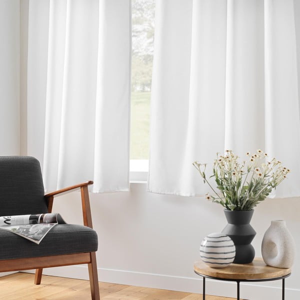 Bijela termo izolacijska zavjesa od mikrovlakana 135x180 cm Micropolar – douceur d'intérieur-image-1