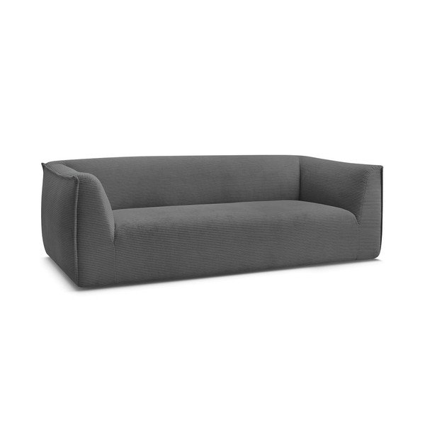 Tamno siva sofa od samta 242 cm Giorgia – Bobochic Paris-image-2