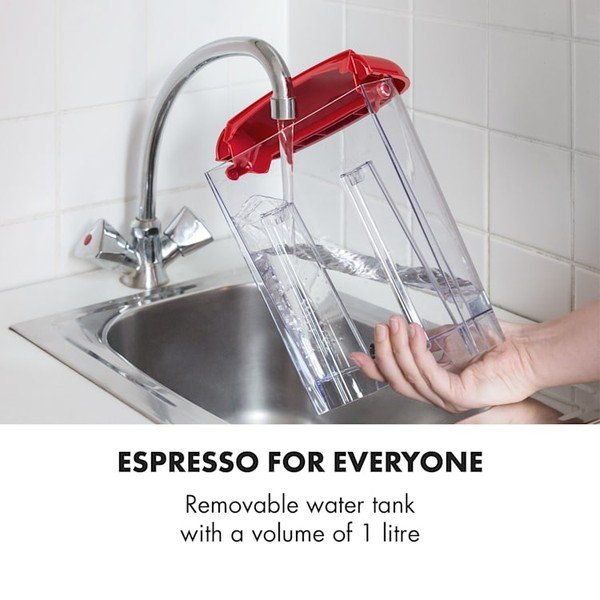 Crveni aparat za kavu Klarstein Espressionata Gusto-image-1