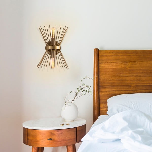 Zidna lampa u zlatnoj boji Kirpi – Opviq lights-image-3